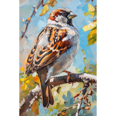 Sparrow Bird Canvas